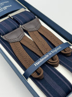 Albert Thurston - Elastic Braces - 35 mm - Blue, Purple Stripes  #7491