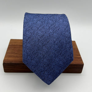Drake's  70% Silk 30% Wool Tipped Light Blue Melange Tie Handmade in England 9,5 cm x 148 cm #6489