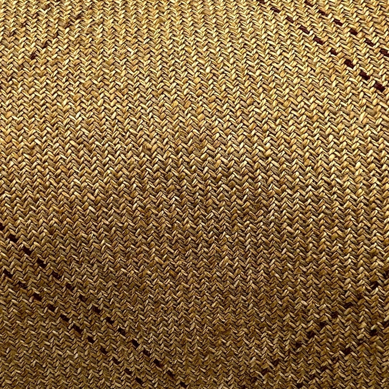 Drake's  100% Wool Mustard Tipped Tartan Motif Tie Handmade in England 9,5 cm x 148 cm #6493