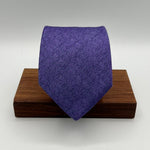 Drake's for Cruciani & Bella 70% Silk 30% Wool Tipped Purple Melange Tie Handmade in England 9,5 cm x 148 cm #6488