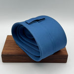 Drake's for Cruciani & Bella 100% Silk 50 OZ Tipped Light Blue PlainTie Handmade in England 9,5 cm x 146 cm #6504