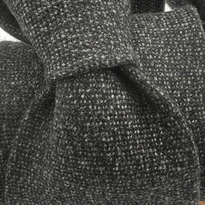 Drake's for Cruciani & Bella 100% Cachemire Tipped Dark Grey and Light Grey Malange  Handmade in England 9 cm x 149 cm #6485