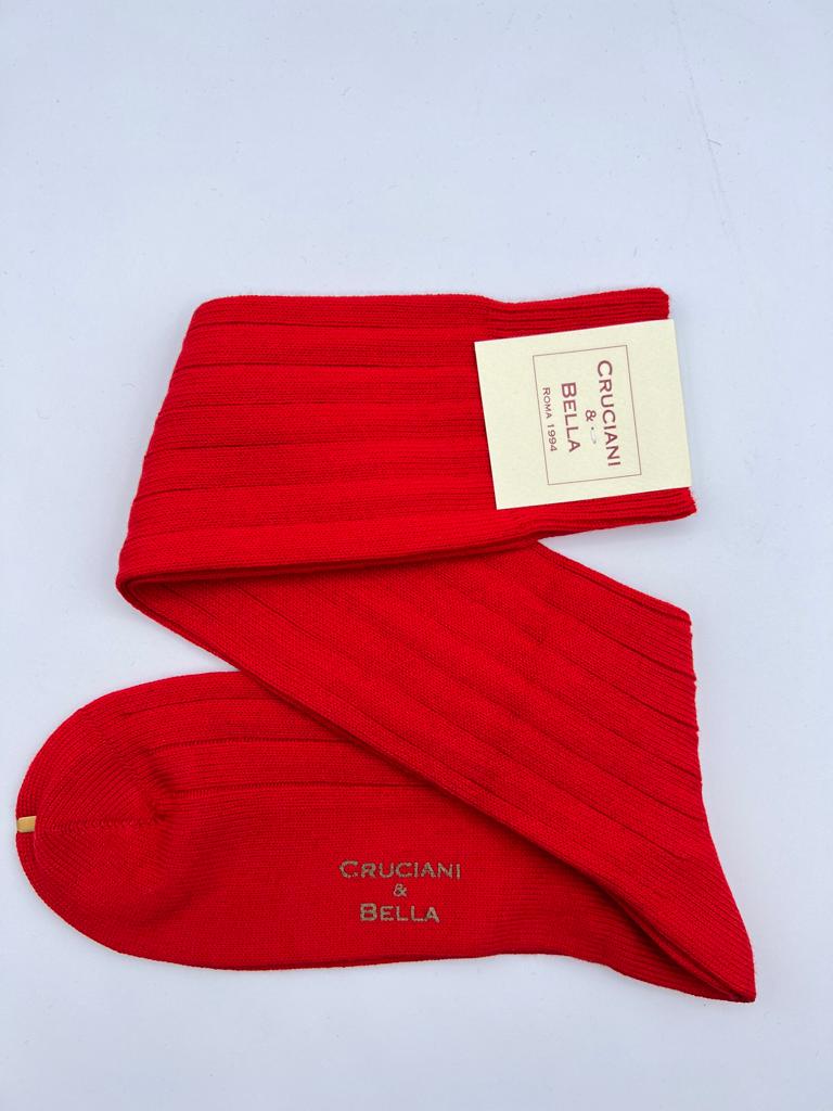 Cruciani & Bella - Ribbed Socks - Knee-High - One size