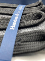 Albert Thurston for Cruciani & Bella Made in England Adjustable Sizing 35 mm elastic  brace Melange Grey Plain Braid ends Y-Shaped Nickel Fittings Size: L #4937