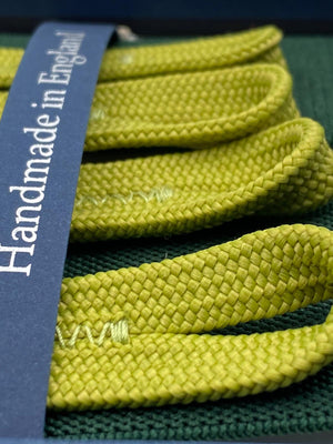 Albert Thurston for Cruciani & Bella Made in England Adjustable Sizing 35 mm elastic braces Forest Green Braid ends Y-Shaped Nickel Fittings Size: L #4942