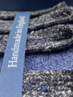 Albert Thurston for Cruciani & Bella Made in England Adjustable Sizing 35 mm elastic braces Blue Jeans Plain Braid ends Y-Shaped Nickel Fittings Size: L #4960