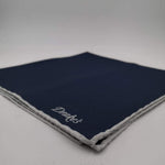 Drake's 100%Silk Hand-rolled Blue -  Pocket Square Handmade in Italy 41 cm X 41cm #0520