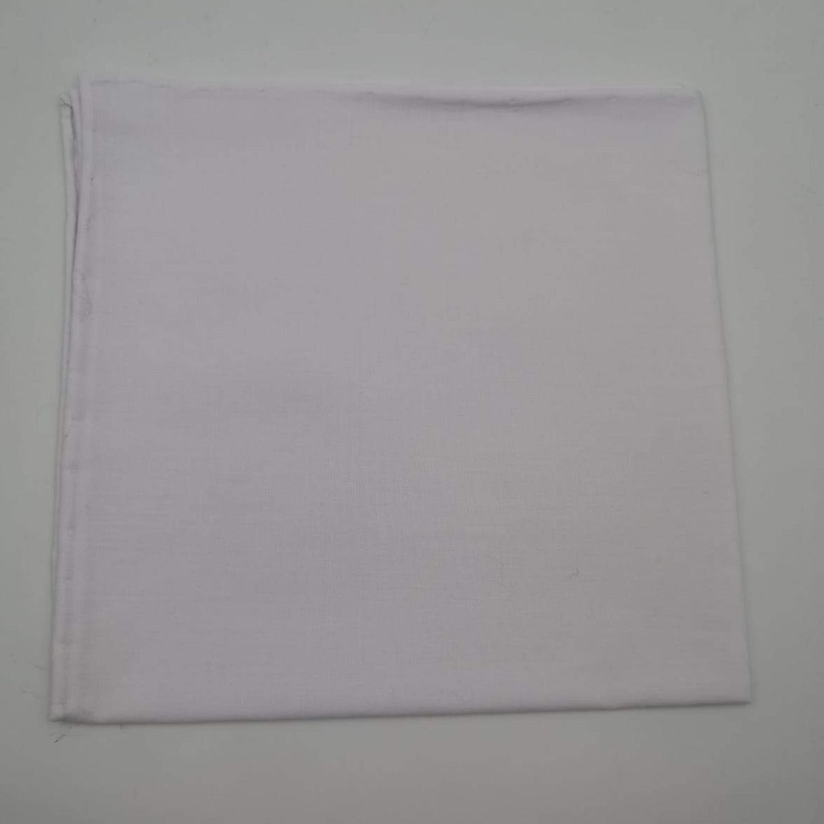 Cruciani & Bella 100% Cotton Hand-rolled  -  Pocket Square White  Handmade in Italy 33 cm X 33cm #3407