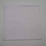 Cruciani & Bella 100% Cotton Hand-rolled  -  Pocket Square White  Handmade in Italy 33 cm X 33cm #3407
