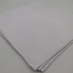 Cruciani & Bella 100% Cotton Hand-rolled  -  Pocket Square White  Handmade in Italy 33 cm X 33cm #3407