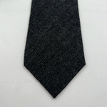 Cruciani & Bella 100%  Wool  Tipped Dark Grey Tie Handmade in Italy 8 cm x 148 cm New Old Stock #6381