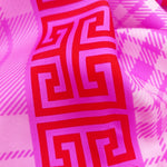 Cruciani & Bella - Silk -  Foulard Vintage Atelier Versace- Pink and Red  #6370