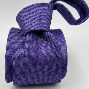 Drake's Vintage 70% Silk 30% Wool Tipped Purple Melange Tie Handmade in England 9,5 cm x 148 cm #6488