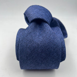 Drake's Vintage 70% Silk 30% Wool Tipped Light Blue Melange Tie Handmade in England 9,5 cm x 148 cm #6489