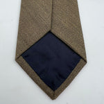 Drake's Vintage 100% Wool Tipped Light Brown MelangeTie Handmade in England 9,5 cm x 148 cm #6492
