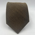 Drake's Vintage 100% Wool Tipped Light Brown MelangeTie Handmade in England 9,5 cm x 148 cm #6492