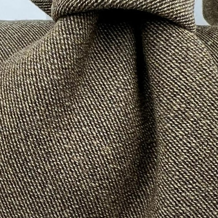 Drake's Vintage 100% Wool Tipped Light Brown MelangeTie Handmade in England 9,5 cm x 148 cm #6492