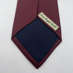 Drake's Vintage 100% Silk Tipped Wine PlainTie Handmade in England 9,5 cm x 146 cm #6503