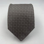 Drake's Vintage 100% Silk Tipped  Grey Light Grey Motif Handmade in England 9,5 cm x 146 cm #6522