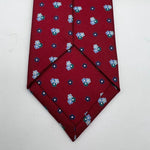 Holliday & Brown Vintage - Silk  - Red, Light Blue and Blue Motif Tie #6606