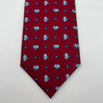 Holliday & Brown Vintage - Silk  - Red, Light Blue and Blue Motif Tie #6606