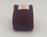 Cruciani & Bella 100% Knitted Silk Wine knitted tie Plain Tie Handmade in Italy 6 cm x 145 cm #6361 