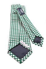 drake's Churchill's spot emerald green and white tie
