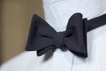 Noodles Bow Ties 100% Cotton seersucker Blue Prince of Wales Handcrafted in Italy coated metal hardware  olive green gabardine inside hand-stitched labels handmade boxes self-tie bow ties BOW SIZE  Butterfly approx. 11x6 cm Adjustment: 35 cm - 45 cm
