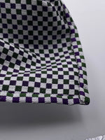 Cruciani & Bella - Woven Jacquard Silk - Green and Purple Optical Unlined Tie #0146